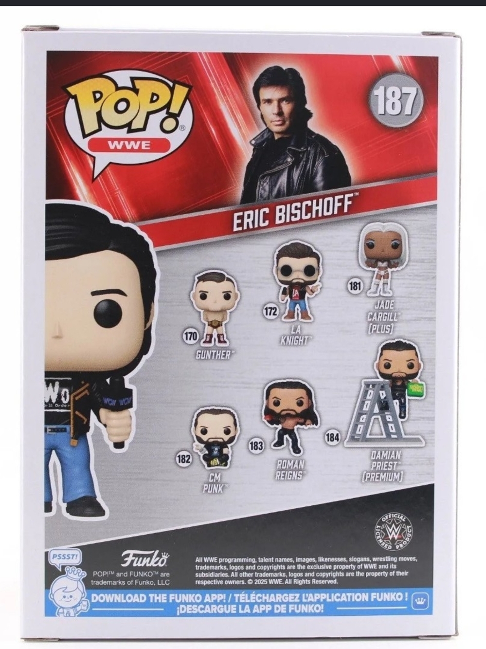 Funko Pop! WWE Eric Bischoff #187 NIB - Picture 4 of 4